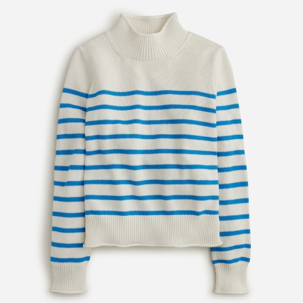 J. Crew Heritage Rollneck Sweater in Stripe